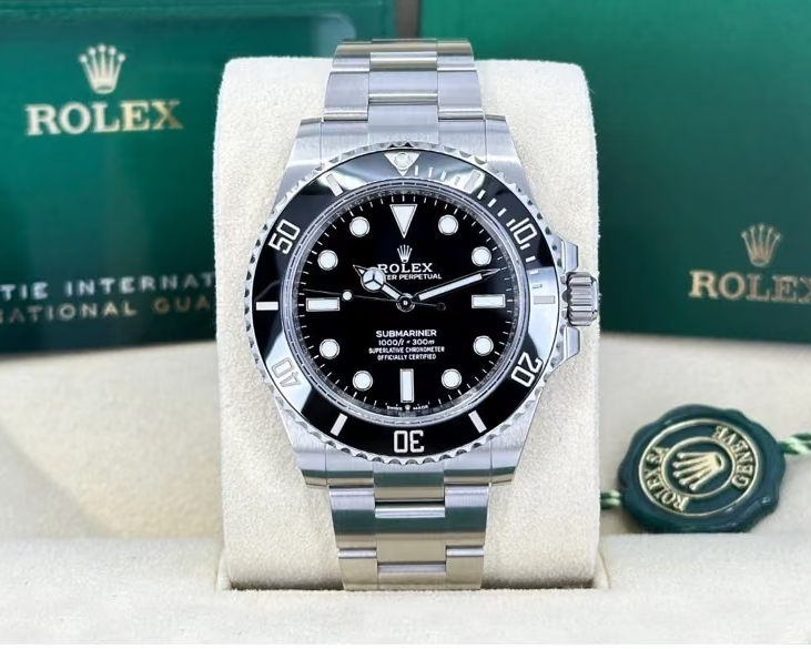 Rolex Submariner mit schwarzem Zifferblatt – Originalaufnahme von Hansen Watches